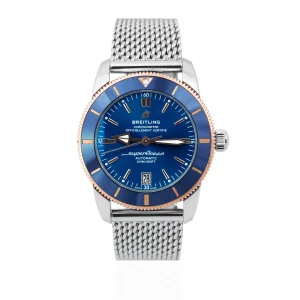CleanFactory BREITLING SUPEROCEAN HERITAGE UB2010161C1A1 B20 Bi-Metallo 42mm Quadrante Blu