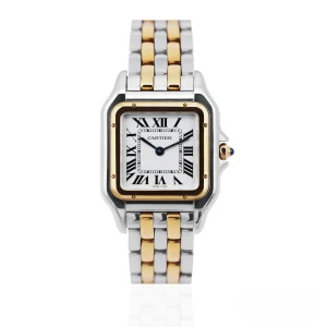 CleanFactory CARTIER PANTHERE DE CARTIER CRW2PN0007 Bimetallo ‘Media’ Quadrante Argento Romano Quarzo