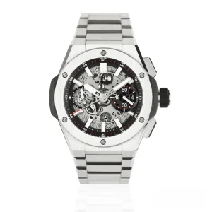CleanFactory HUBLOT BIG BANG 451.NX.1170.NX Titanio Integrato 42mm Quadrante Scheletrato Nero Opaco