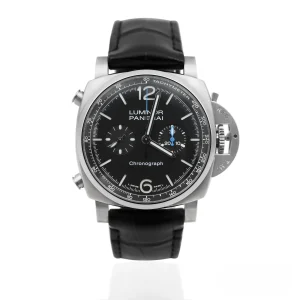 CleanFactory PANERAI LUMINOR PAM01109 Crono 44mm Acciaio Inossidabile Quadrante Nero