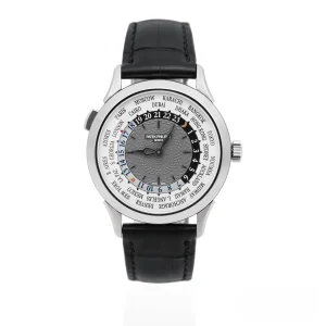 CleanFactory PATEK PHILIPPE WORLD TIME 5230G-001 Oro Bianco 18ct 38.5mm Quadro Grigio Antracite