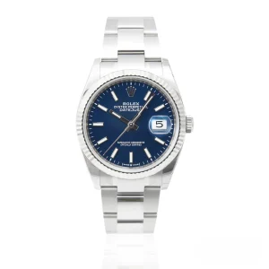 CleanFactory ROLEX DATEJUST 12623 Acciaio Inossidabile 36mm Quadrante Blu