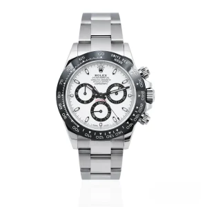 CleanFactory ROLEX DAYTONA 116500LN 40mm Acciaio Quadrante Bianco ‘Panda’