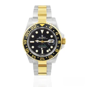 CleanFactory ROLEX GMT-MASTER II 116713LN Bimetallo Oro Giallo 18ct 40mm Quadrante Nero