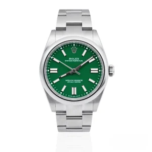 CleanFactory ROLEX OYSTER PERPETUAL 134300 41mm Acciaio Quadrante Verde