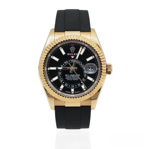 CleanFactory ROLEX SKY-DWELLER 336238 Oro Giallo 18ct 42mm Quadrante Nero