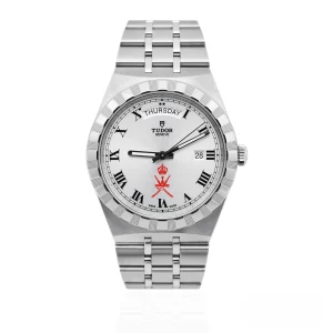 CleanFactory TUDOR ROYAL 28600 Acciaio Estremamente Raro 41mm Quadrante Argento ‘Khanjar’