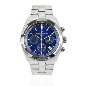 CleanFactory VACHERON CONSTANTIN OVERSEAS 5500V_110A-B148 Cronografo Acciaio Inossidabile 42,5mm Quadrante Azzurro Effetto Raggio di Sole